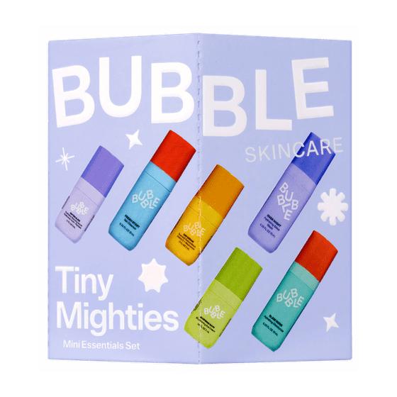 Bubble Tiny Mighties Mini Essentials Holiday Gift Set, 6 Pieces | Perfect Skincare Gift for All Skin Types