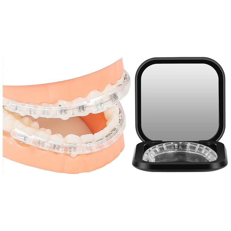 Comfort Braces Set - Mouth Guards, Teeth Guards, Bracket Protectors, Aligners, Soft and Comfortable, Portable Storage Box with Mirror