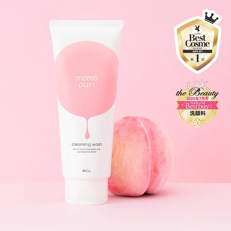 BCL - Momo Puri Moist Cleansing Wash 150ml | CLEANSE WITH JAPANESE PEACH CERAMIDE WATER, MADE IN JAPAN