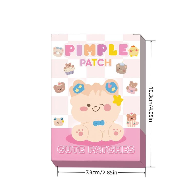 Cute Cartoon Pattern Acne Patches, 80pcs set Invisible Acne Patches, Hydrocolloid Spot Marks Blemishes Covering Patches, Facial Skin Care Product