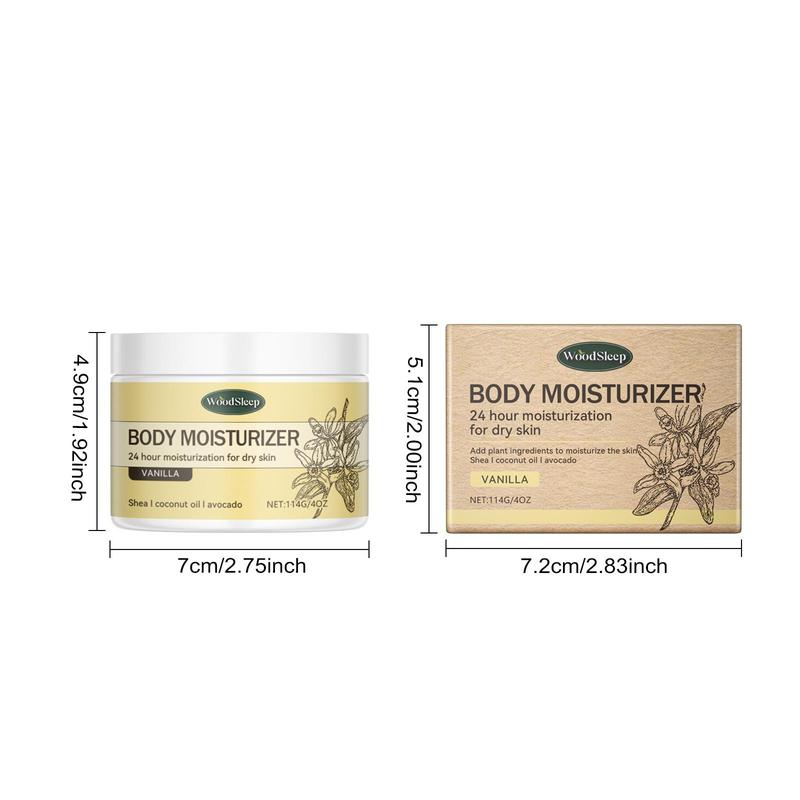 Vanilla Body Moisturizer, 1 Box Deep Moisturizing Body Cream, Hydrating Body Lotion for Women & Men, Body Care Product for Daily Use