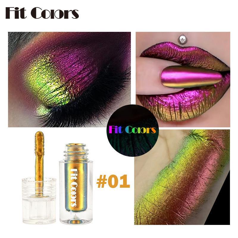 Temperature Color Changing Liquid Eyeshadow, 6 Counts Shimmering Highlighter Liquid Eyeshadow, Glitter Eye Shadow, Eye Makeup Products for Women & Girls