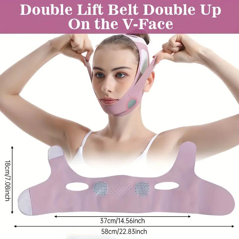 Double Chin Mask - V Line Chin Strap - Toning Hydrogel Collagen Face Mask with Hyaluronic Acid & Aloe Vera, Black Friday, Christmas Gift