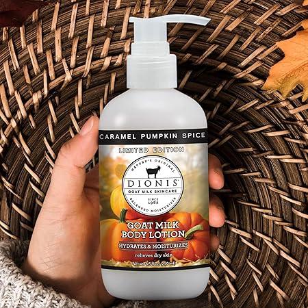 Dionis - Goat Milk Skincare Scented Lotion (8.5 oz) - Made in the USA - Cruelty-free and Paraben-free (Caramel Pumpkin Spice) Loción