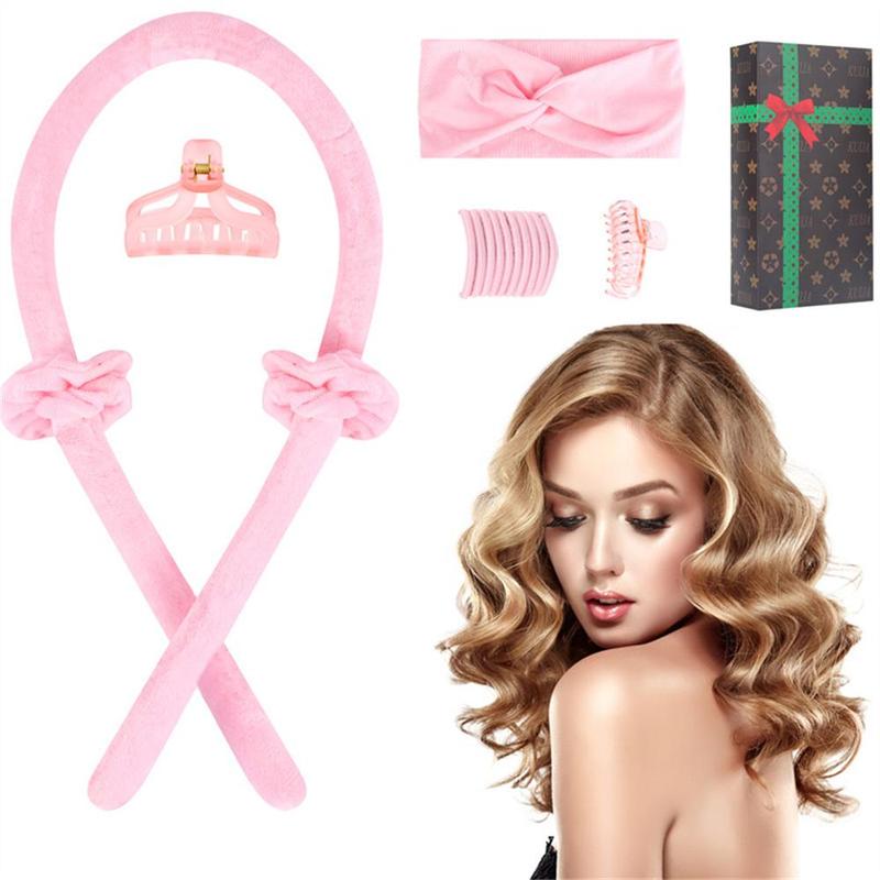 Heatless Hair Curler, 1 Set Hair Styling Tool with Gift Box, Safety Hair Styling Products, Bathroom Accessories Hair Products for Girls and Women