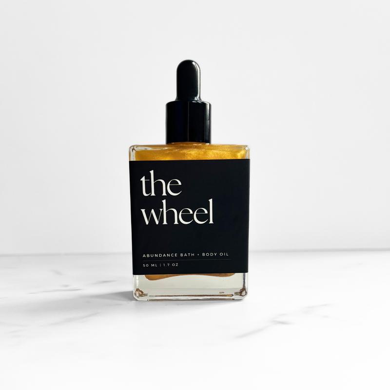 The Wheel | Abundance Ritual Bath + Body Oil  | Shimmer Oil | Crisp Apple + Sage + Cinnamon