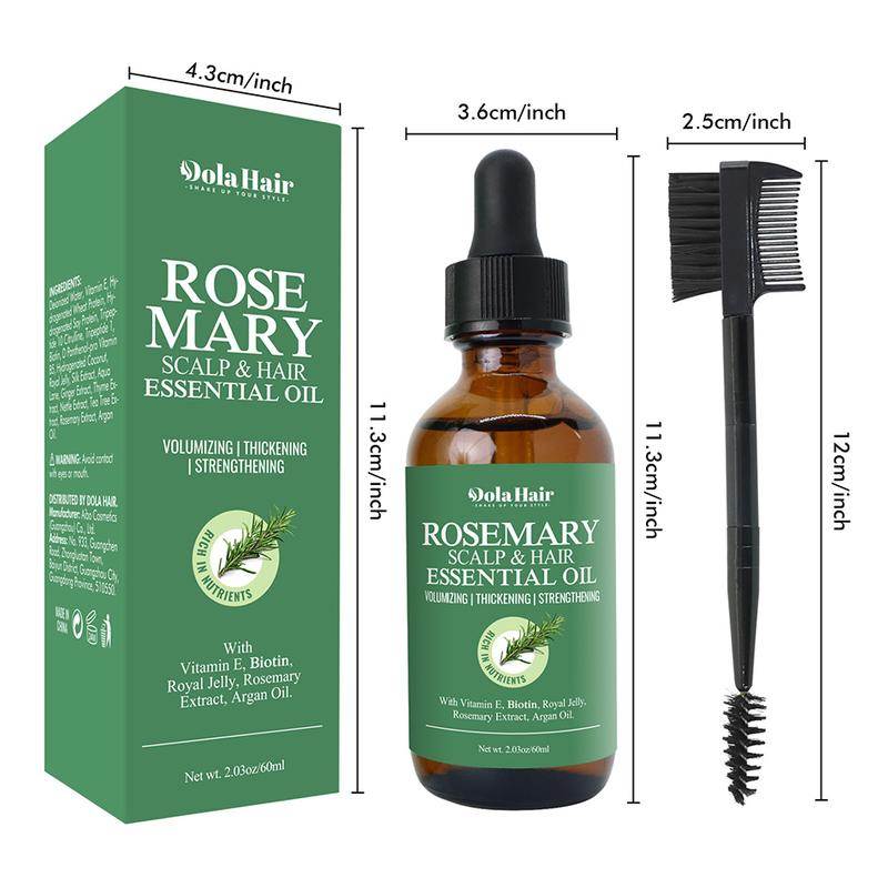 Organic Rosemary Oil For Hair Care, Natural Scalp Hair Oil With Essentials, Rosemary Oil Nourishing Treatment For Split Ends, Dry Scalp All Hair Type