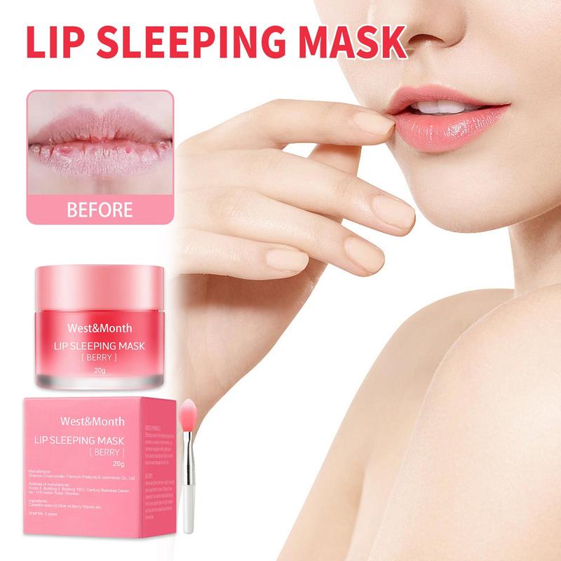 Night Repair Jelly Lip Mask, Moisturizes And Reduces Lip Lines, Brightens Lip Color, Repairs Dry And Peeling Lips