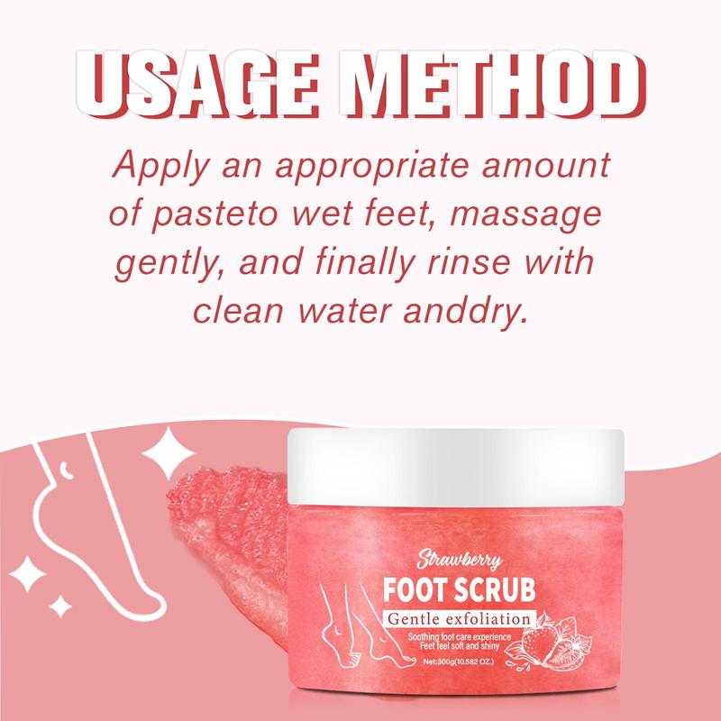 Foot Scrub, 1 Count Gentle Exfoliating Foaming Foot Scrub for Skin, Smoothing Cracked Heel & Dry Skin, Pedicure Foot Spa for Women & Men