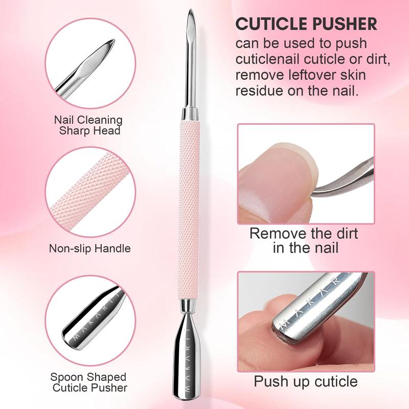 Makartt Cuticle Care Kit -  Cuticle Remover, Oil Pen, Trimmer, Nail File & Moisturizer Manicure Nail Care Nail Art