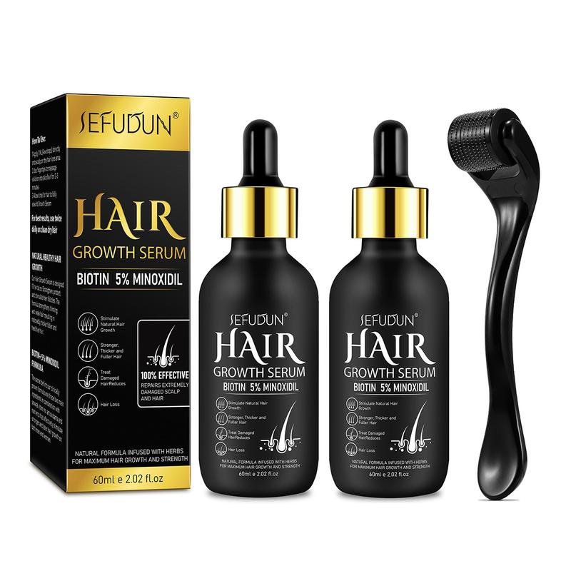 Sefudun 5% Minoxidil Hair Serum for Men and Women(60ml), Essential Products for Hair Care