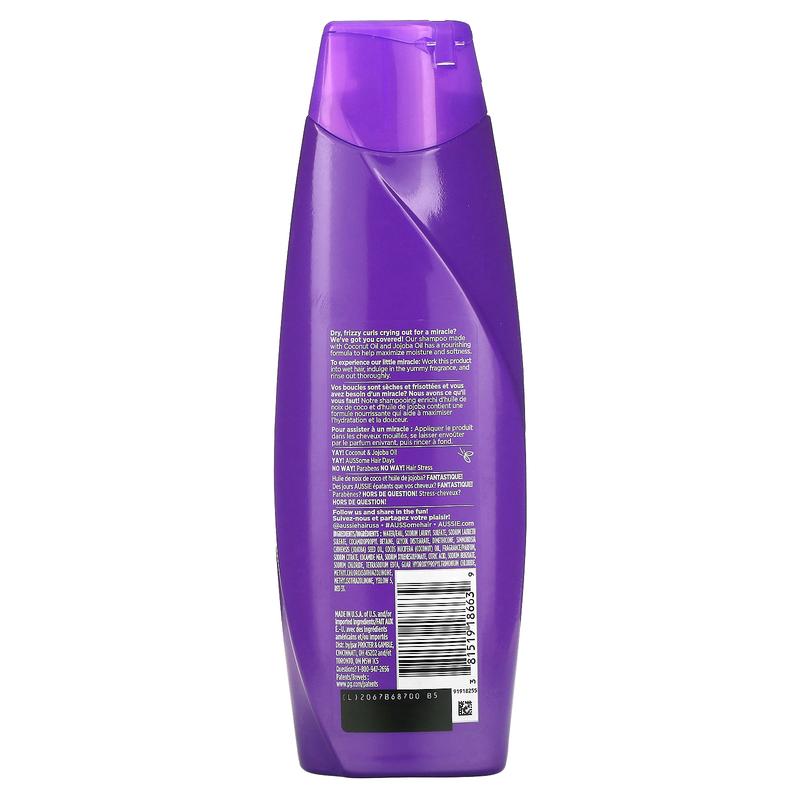 Aussie Miracle Curls, Shampoo with Coconut & Jojoba Oil, 12.1 fl oz (360 ml)