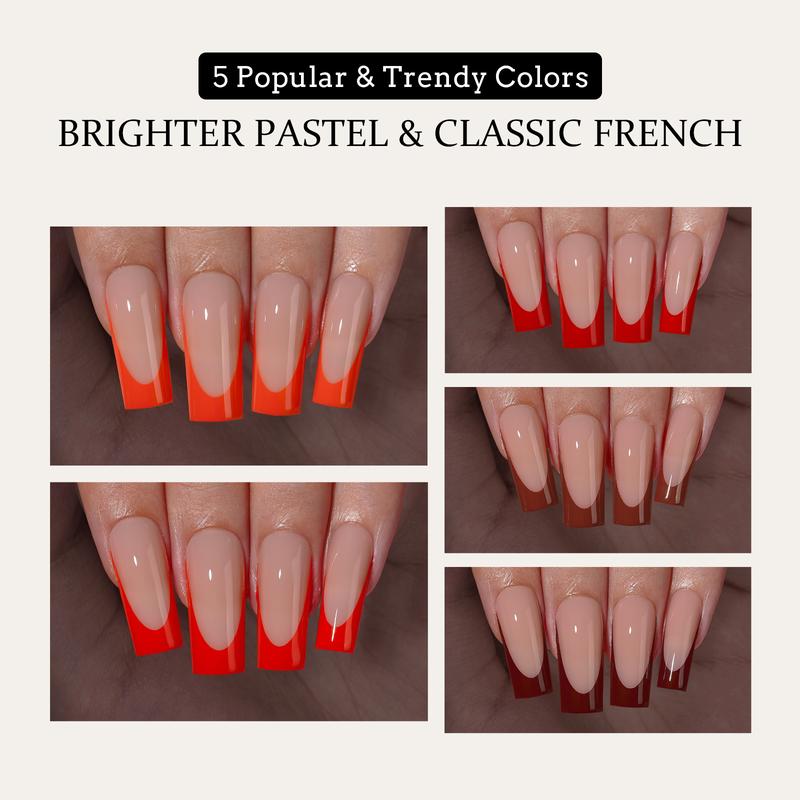 btartboxnails XCOATTIPS French Tip Press on Nails - Square or Almond Christmas Red Press On Nails ,  46.99$ long Fake Nails Kit with UV Glue, Nails Lamp, All in One Soak Off Acrylic Fake Nail Extension