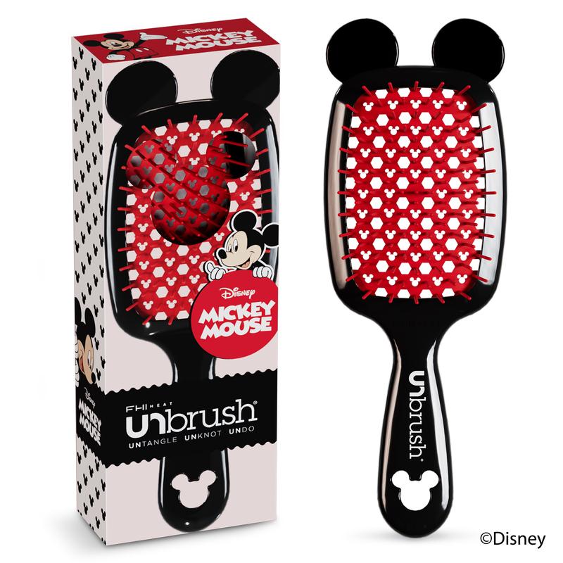 Disney Mickey Mouse and Minnie Mouse Edition UNbrush Detangle Hair Brush Haircare Lightweight Durable Smooth