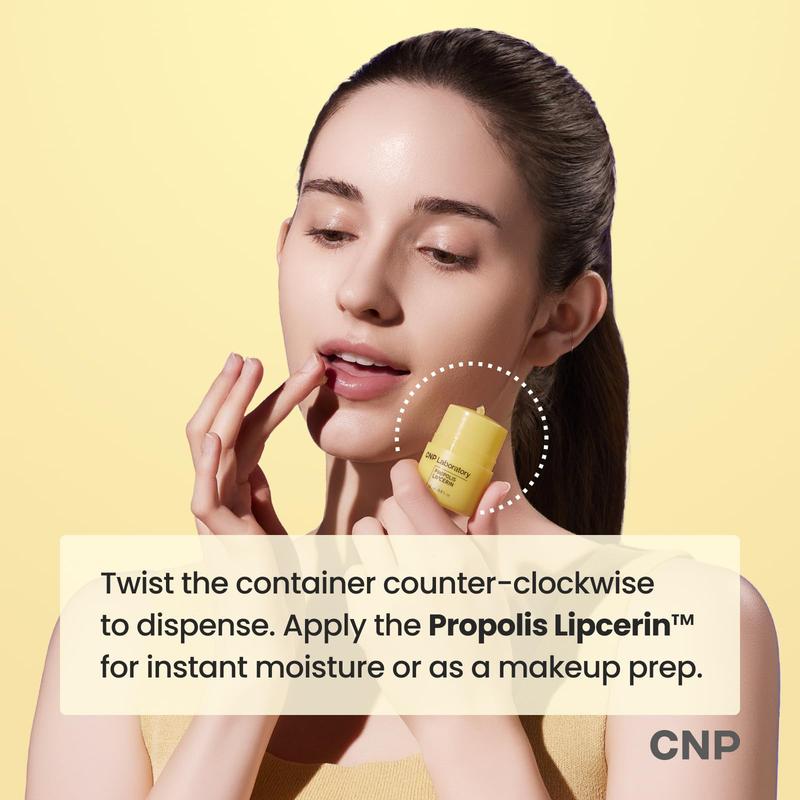 CNP Laboratory Propolis Lipcerin - 15g Honey Moisturizing Lip Balm + Lip Mask for Soft, Smooth and Glossy Lips - Skincare