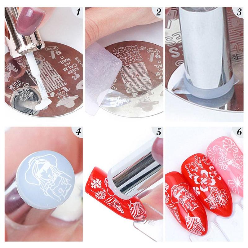 Double Head Silicone Nail Art Stamp, Nail Art Stamper, Nail Art Printing Tool, Beauty & Personal Care Nail Accessories