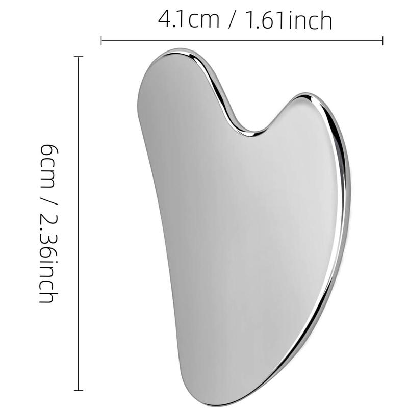 Stainless Steel Gua Sha Facial Tool, Face Massage Tool, Skin Care Tool for Face and Body Treatment, Relieve Tensions and Reduce Puffiness, Suitable for Women and Men, Christmas, Christmas Gift