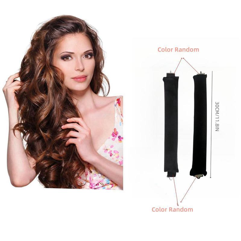 Heat-free Curling Rods, 3 Counts set Velvet Hair Curler Rods, Non-slip Sleep Curling Curly, Soft Diy Wave Hair Rollers Styling Tool for Long Hair Curls, Heatless Curler, Christmas Gift