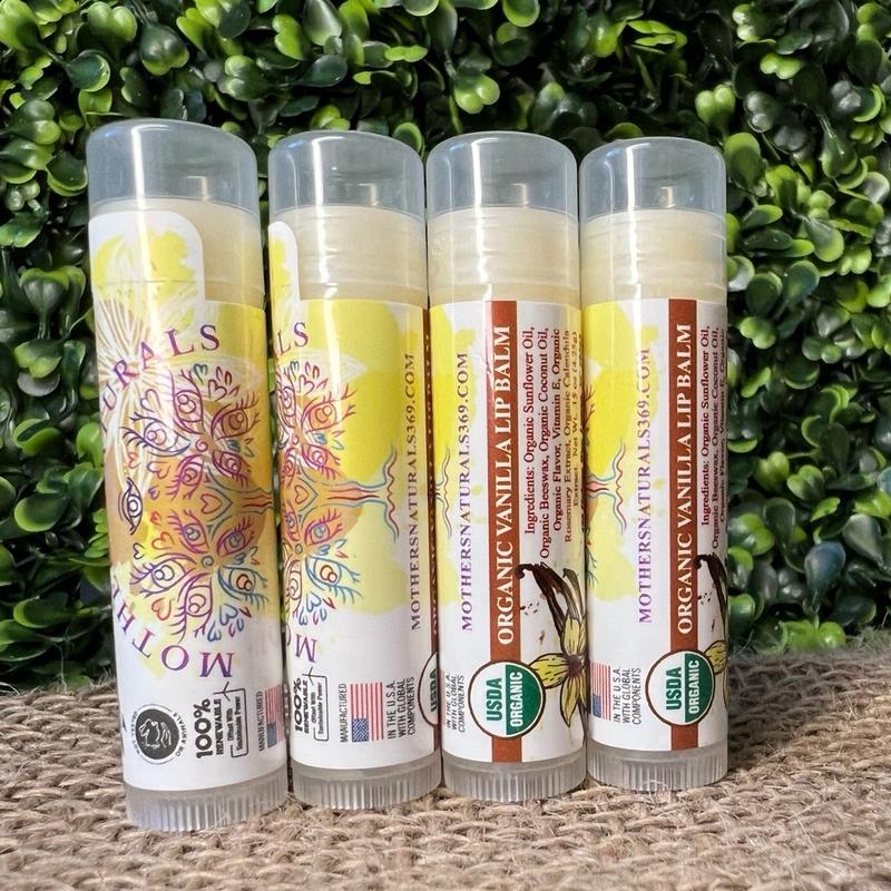 Mothers Naturals Organic Lip Balm All Natural & Organic Chapstick , Lip Care Moisturizer, Treatment To Hydrating Cracked Dry Lips Daily Comfort