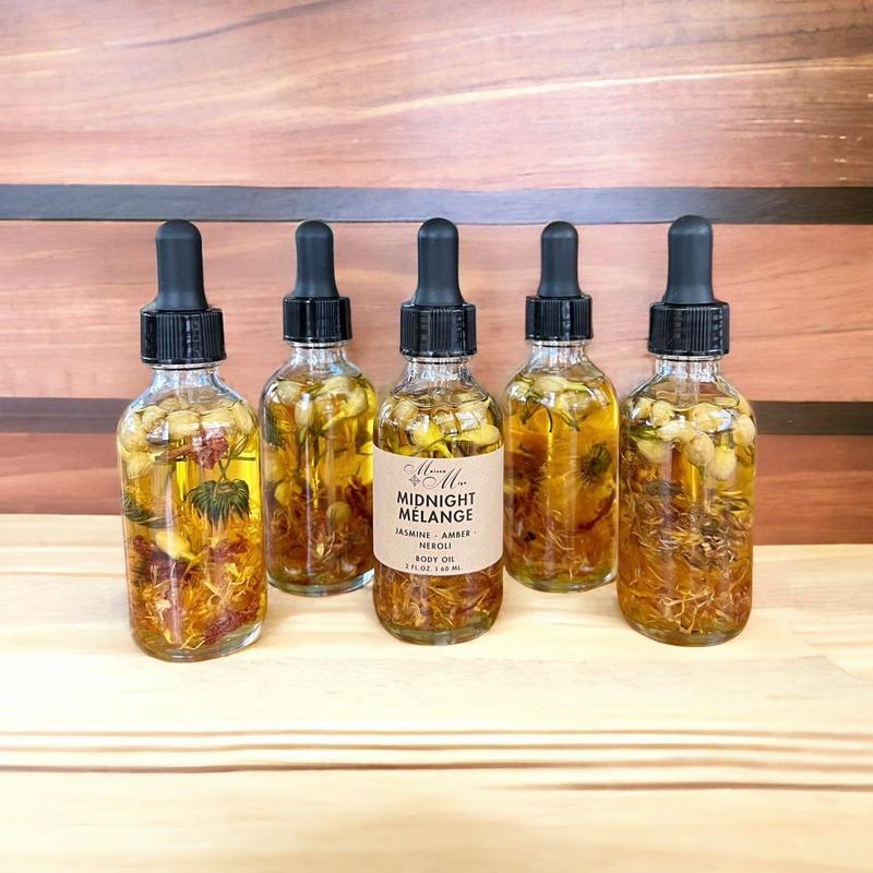 Neroli + Amber + Jasmine Luxury Body Oil, Jasmine + Amber + Neroli Oil, Massage Oil