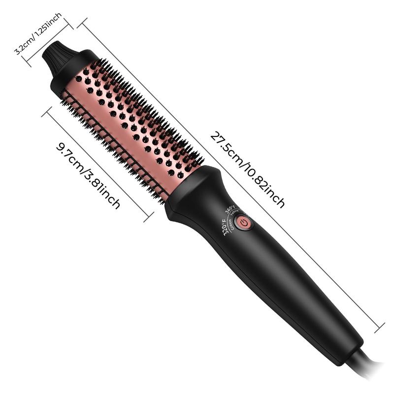 32mm Hair Curler, Electric Heated Hair Brush, Hair Styling Tool for Women & Girls, 3 Heat Setting, Professional Hair Styling Tool for Home & Salon Use