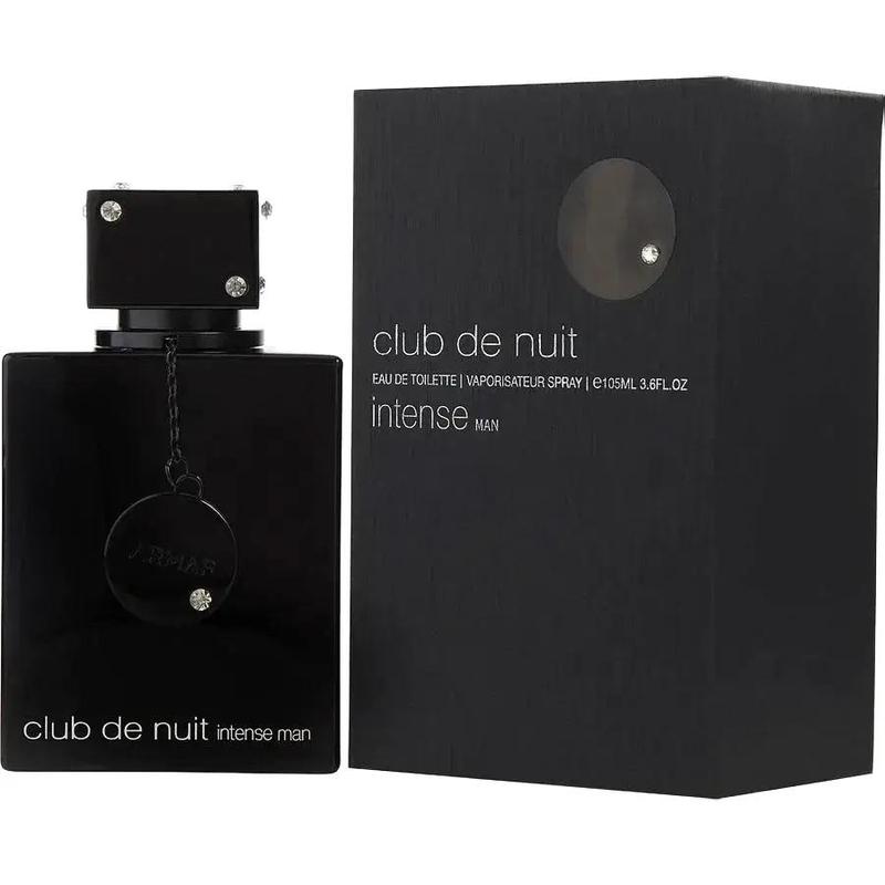 Armaf Club de Nuit Intense Man EDT Men New in Box, Black , 3.6 Fl Oz Perfume Cosmetic intense man Floral Fragrance Bergamot Jasmine Lemon Scented Aroma Scent Cologne