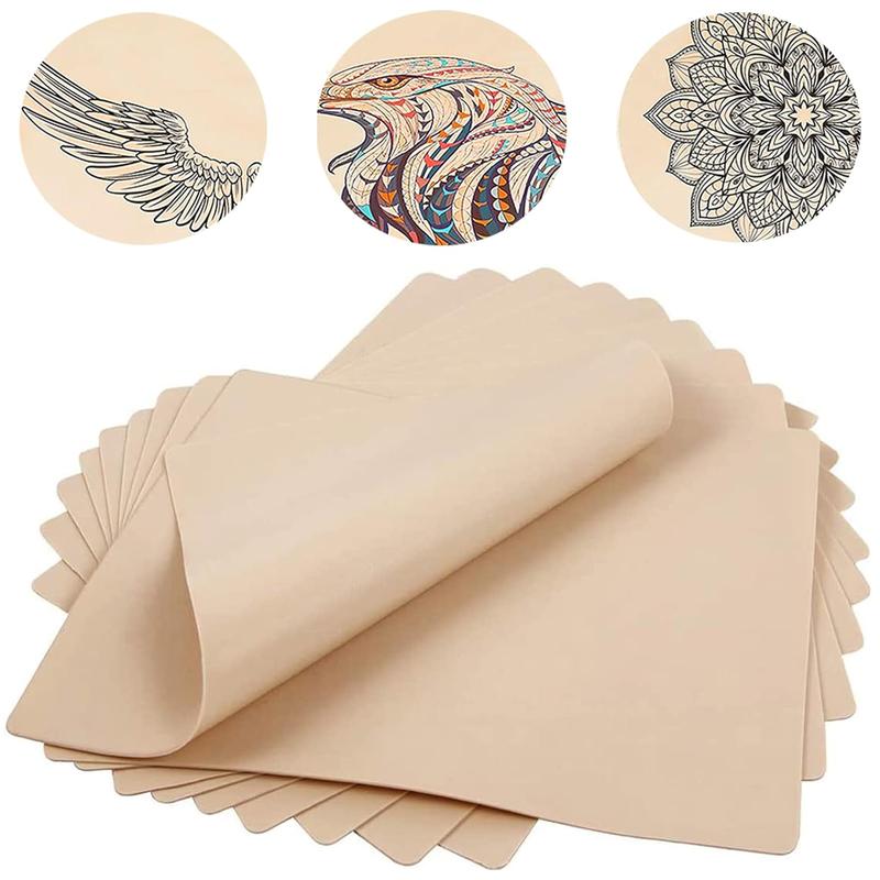 Tattoo Practice Skin With Transfer Paper -  20 count s Tattoo Fake Skin And Stencil Paper Kit Includes 10 Diy Tattoo Paper And 10 Blank Tattoo Skin Practice Double Sides