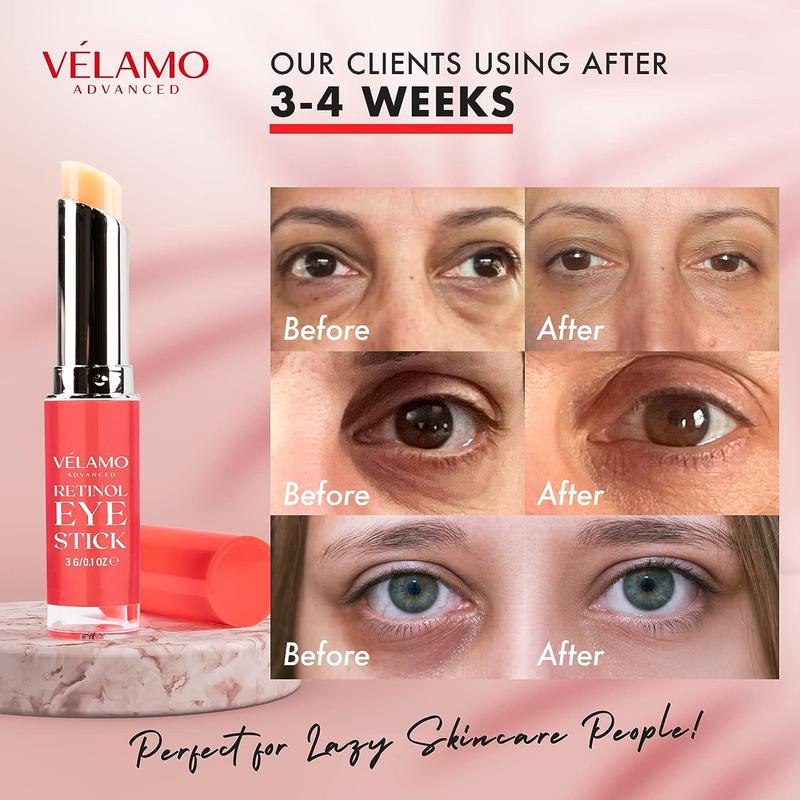 Velamo Retinol Eye Stick for Dark Circles and Puffiness Anti Aging Balm