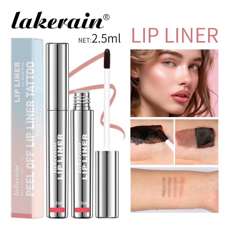 Long Lasting Peel Off Matte LipLiner, Waterproof Peel Off Lip Liner Tattoo, Flawless Lip stick for 3D lip  Contour, Makeup Tool For Women & Girls