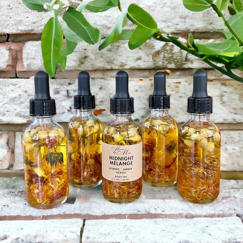 Neroli + Amber + Jasmine Luxury Body Oil, Jasmine + Amber + Neroli Oil, Massage Oil