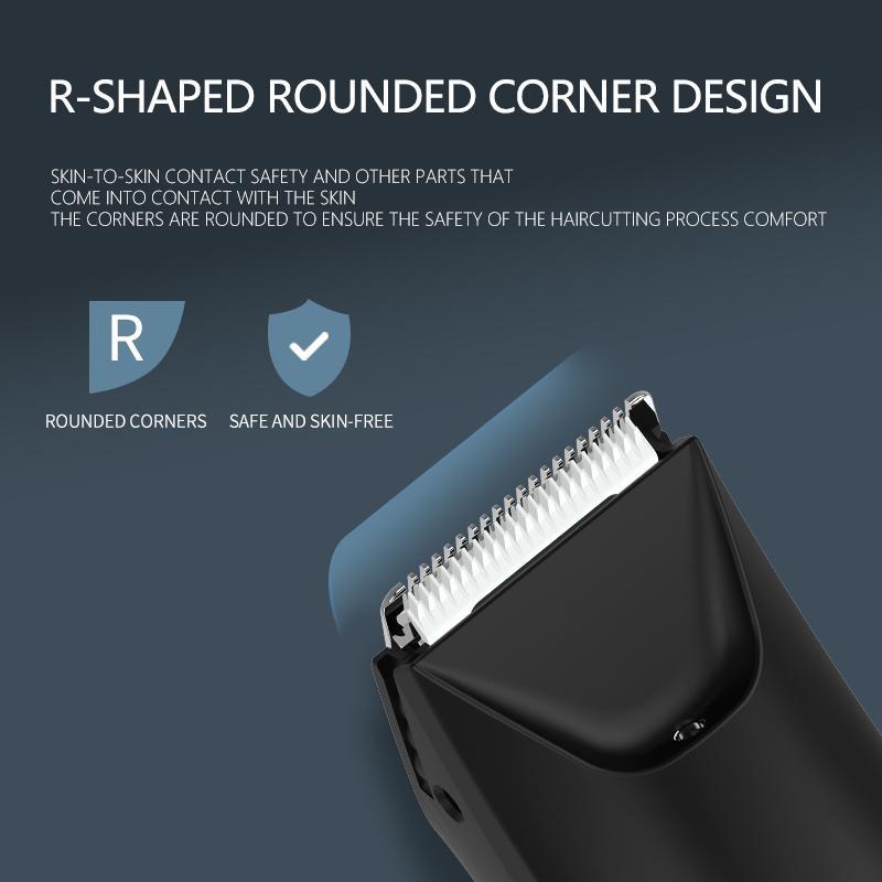 Professional Hair Trimmer for Men, 1 Box Cordless Hair Clipper with Limited Comb & Cleaning Brush, Waterproof Easy Clean Hair Trimmer for Men