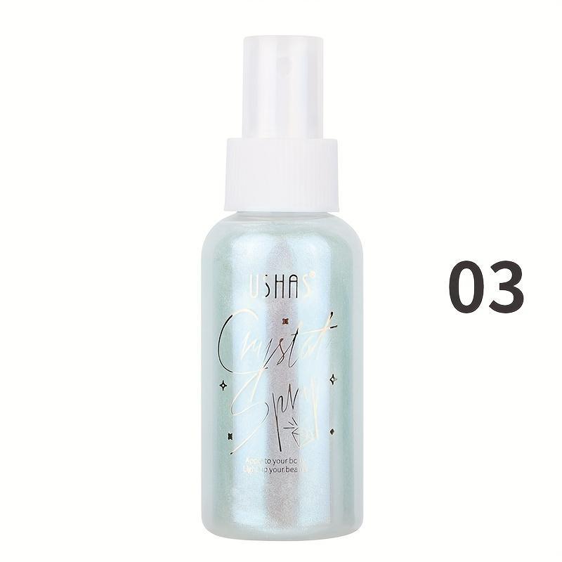 80ml Shimmering Face Makeup Setting Spray, Portable Lightweight Moisturizing Makeup Spray for Women & Girls, Highlighting Facial Makeup Product