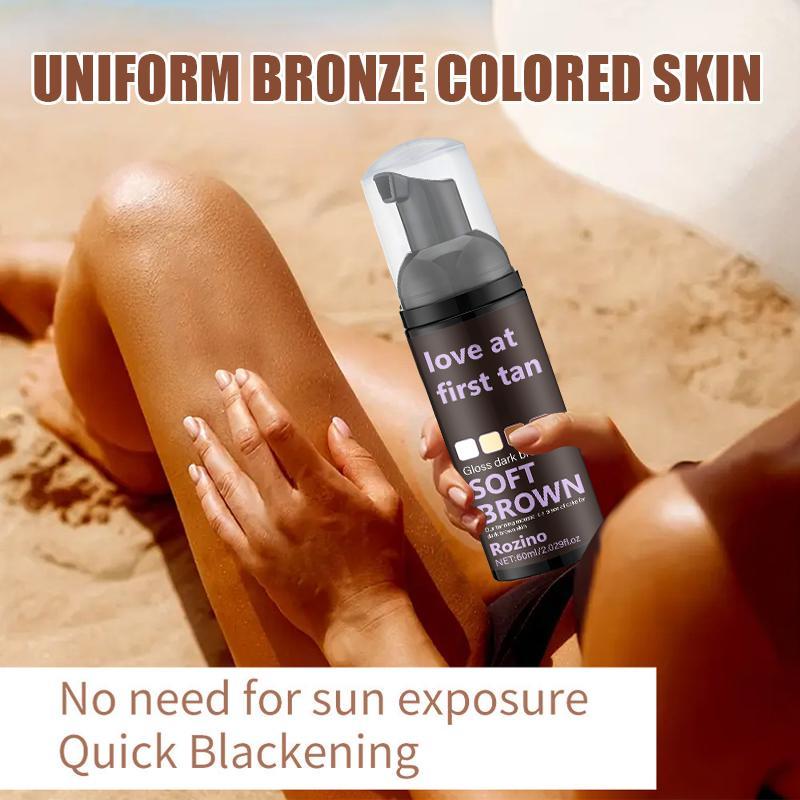 60ML Tanning Mousse, 1 Box Evenly Tans & Hydrates & Moisturizes Skin, Body Self-tanners, Skin Care Product for Women & Men