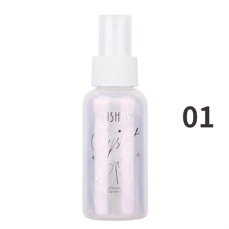 80ml Shimmering Face Makeup Setting Spray, Portable Lightweight Moisturizing Makeup Spray for Women & Girls, Highlighting Facial Makeup Product