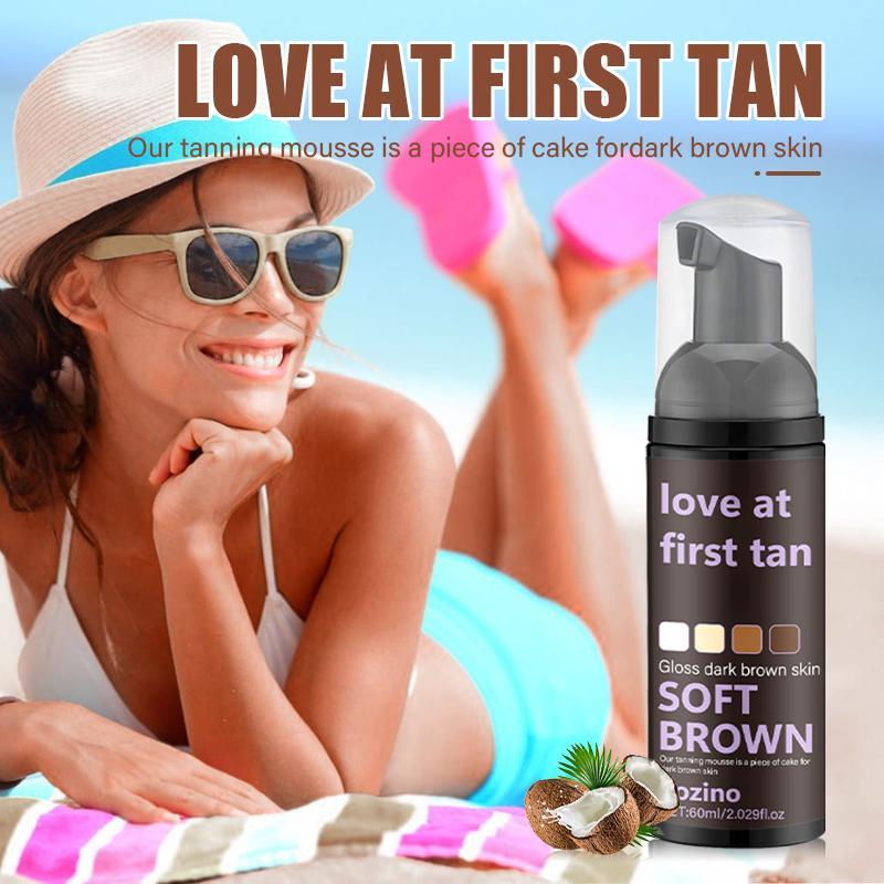 60ML Tanning Mousse, 1 Box Evenly Tans & Hydrates & Moisturizes Skin, Body Self-tanners, Skin Care Product for Women & Men