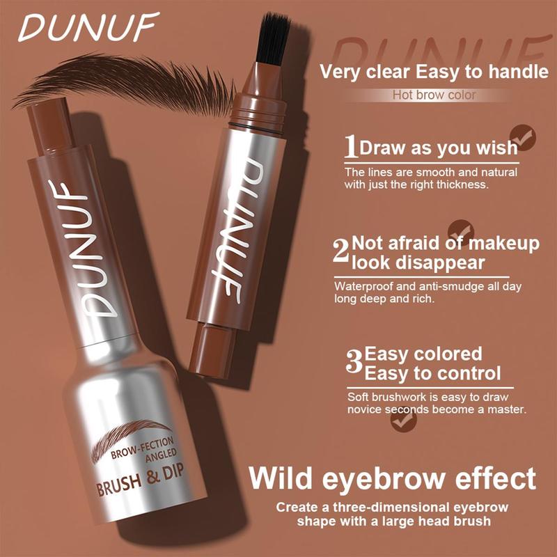 Double-ended Eyebrow Pomade, 2 Counts set Long Lasting Eyebrow Paste, Professional Eyebrow Makeup Products for Women & Girls, Christmas Gift