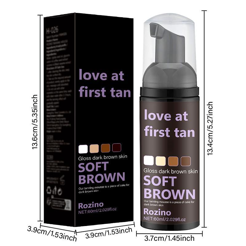 60ML Tanning Mousse, 1 Box Evenly Tans & Hydrates & Moisturizes Skin, Body Self-tanners, Skin Care Product for Women & Men