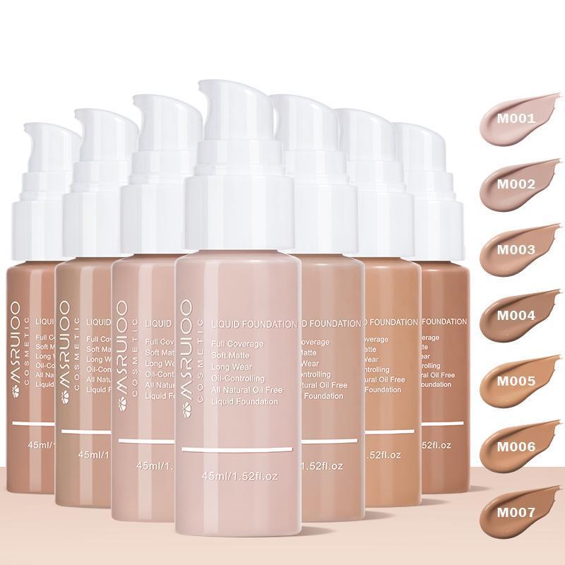 Long-lasting Liquid Foundation, Moisturizing Waterproof Oil Control Concealer Cream, Hydrating and Brightening Concealer Cream for Uneven Skin Tone