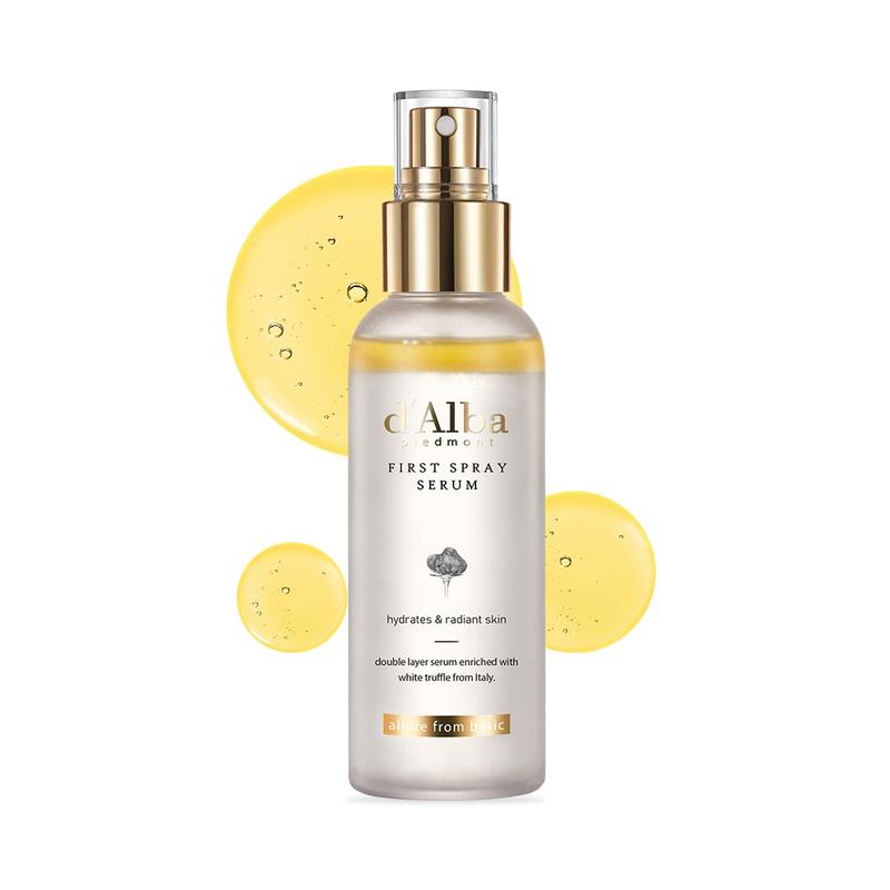 d'Alba White Truffle VEGAN First Spray Serum 100ml, Glow Serum for Radiant Skin, Non-Comedogenic Mist, Korean Skin Care, All In One Mist 3.38 fl oz