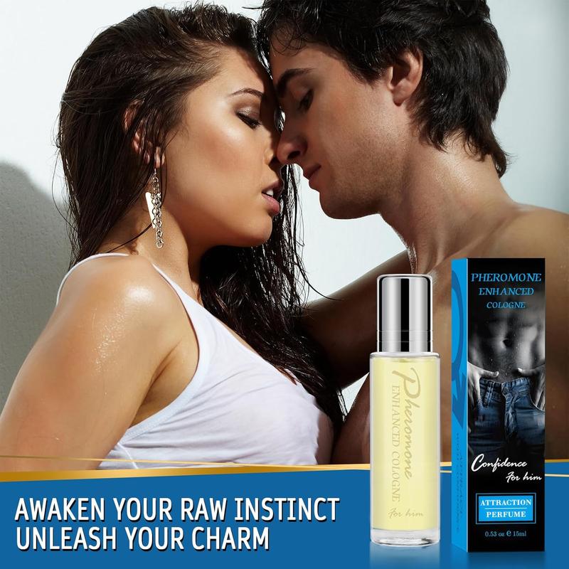 Pheromone Cologne for Men to Attract Women - Scent Cupid Cologne for Men - Enhanced Confidence & Attraction Pheromone Infused Perfume for Men - Cupids Pheromone Cologne for Men - 15 ml Christmas Gift