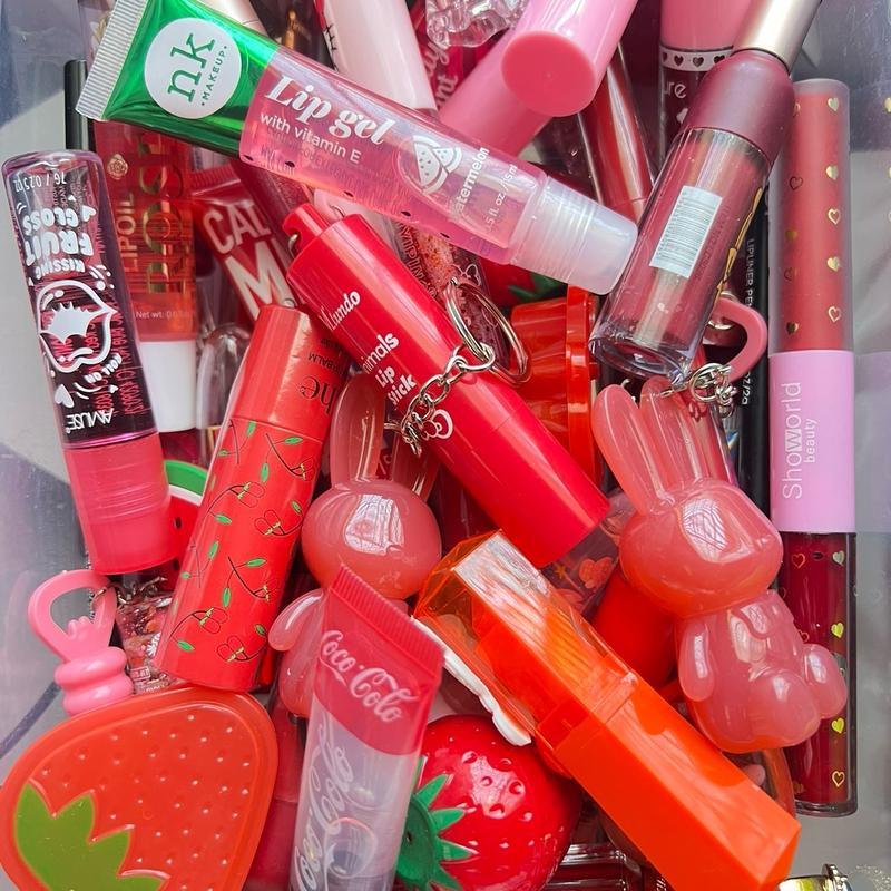 Mystery Lip Gloss Bundle , lip care, lip oil, lip plumper, lip tint, lip stick, lip scrub & more…..