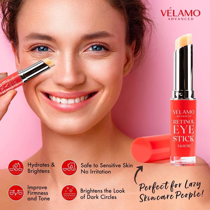 Velamo Retinol Eye Stick for Dark Circles and Puffiness Anti Aging Balm