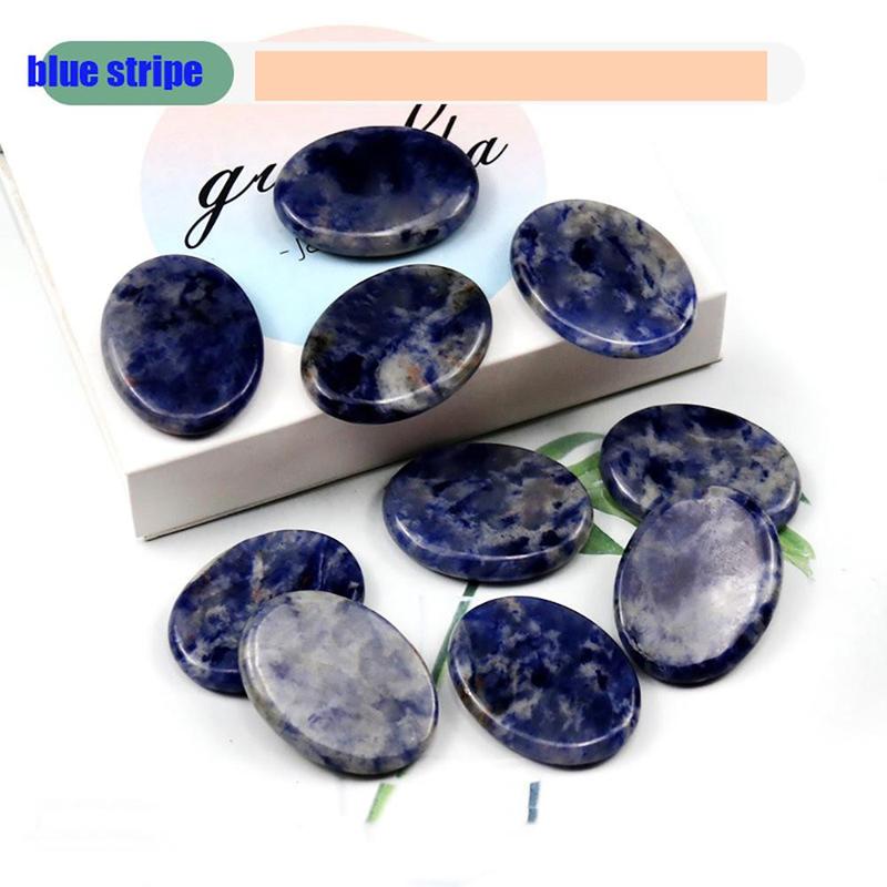 Natural Massage Stones, 2 Counts Multi-purpose Hot Stone for Massage, Body Care Tool for Home & Spa