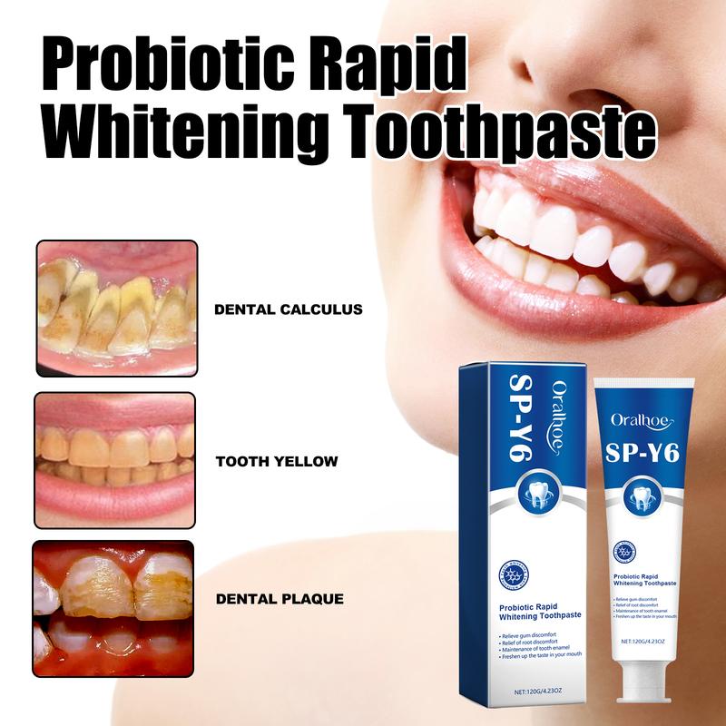 Probiotic Rapid Whitening Toothpaste;Whitening Toothpaste;Probiotic Whitening Toothpaste tooth stain niacinamide toothpaste