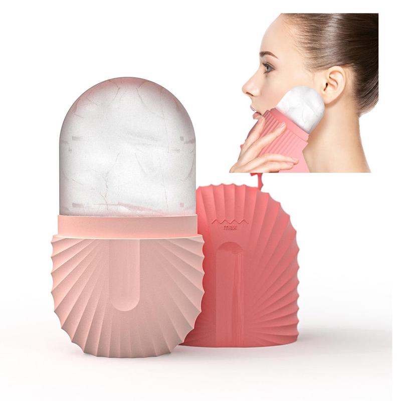 Ice Face Roller, Reusable Silicone Mold Face Massage Eye Facial Beauty Skin Care Tools Apply Ice for Shrink Comfort