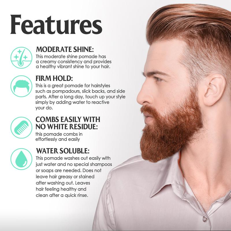 HAIRPLEXX Sea Salt Volume Spray and Pomade_ Hair Spray Natural Volume Look, Shiny Pomade with Firm Hold, Paraben Free Hair Styling Gel