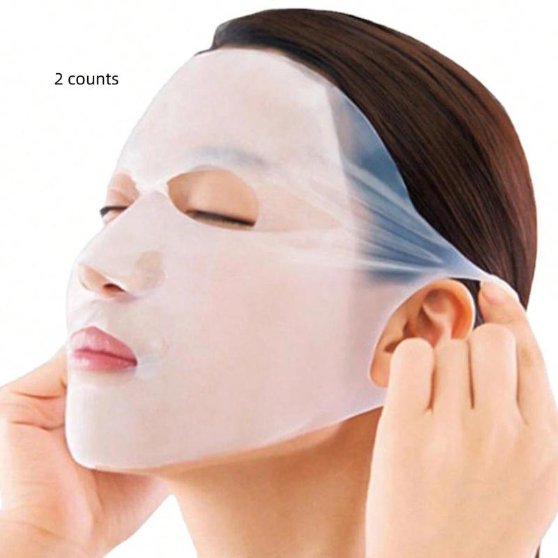 3D Silicone Face Mask Cover, 2 Counts Reusable Gel Sheet Facial Care Tool, Soft and Easy To Clean Facial Skin Care Tool for Daily Use