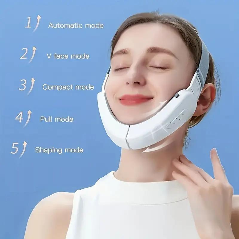 Rechargeable V-shaped Face Massager, Comfort Face Slimming Machine, 6 Modes 12 Speed Face Lifting Machine, Smart Face Lifting Tool, Face Care Products, Face Jawline Shaper, Face Lifting Tool, Christmas Gift, Birthday Gift, Thanksgiving Gifts, Winter Gift