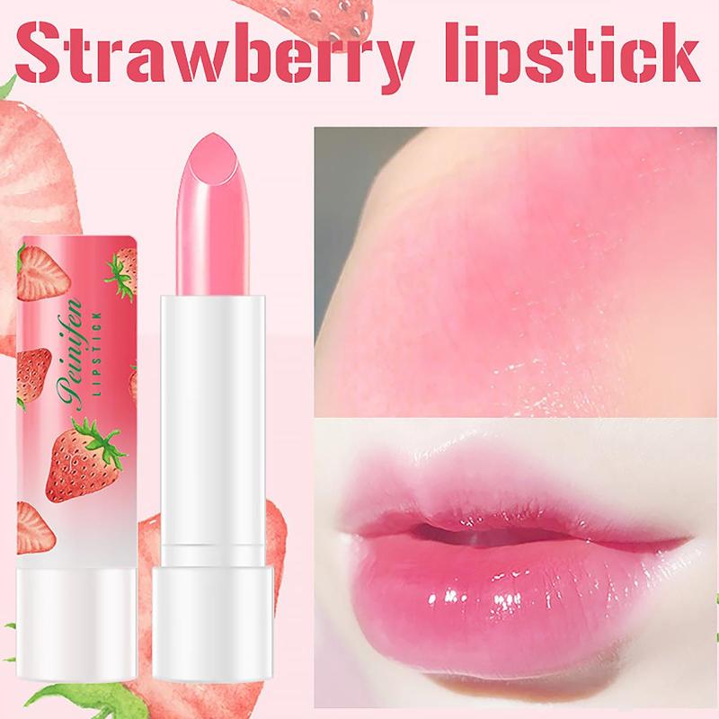 Fruit Moisturizing Lip Butter Balm, olor Changing Glossy Lipstick, Multicolor Long Lasting Lipsticks, Cosmetic Hydrating Lip Gloss, Moisturize Hydrate Lip Care