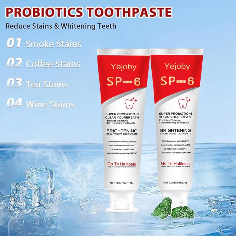 Super ProbioticSp-6 Toothpaste, Sp-6 Ultra Whitening Toothpaste, Sp 6 Toothpaste,Deep Cleaning Care Toothpaste,Fresh Breath